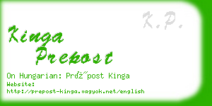 kinga prepost business card